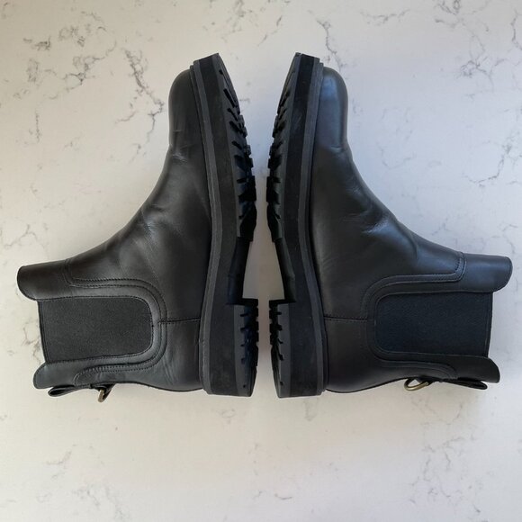 Cole Haan Grand 360 Leather Chelsea Boots 1.25" Gripper Heel Black Sz 6.5B - Picture 4 of 13